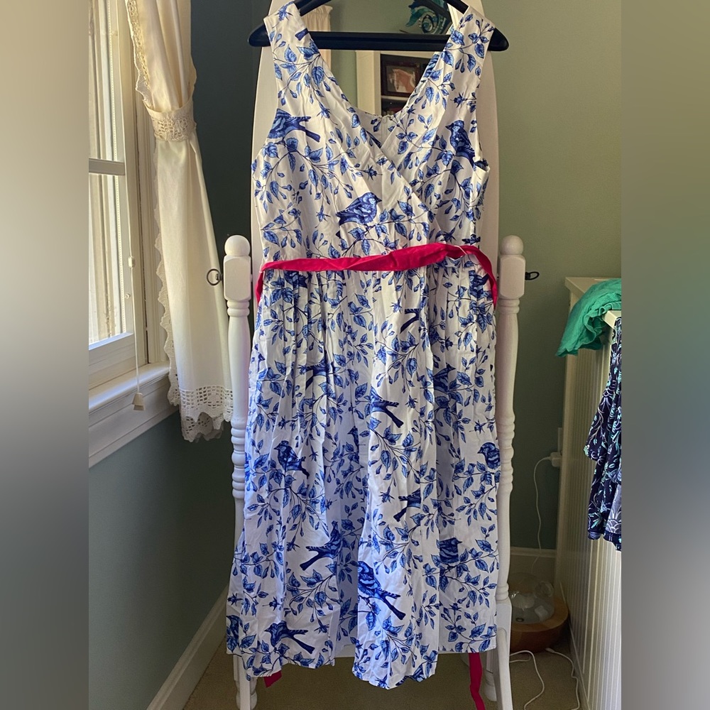 Bea & Dot by ModCloth Bird print dress Size 1x New without tags
